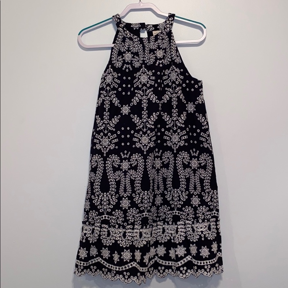 Maison Jules Navy print dress